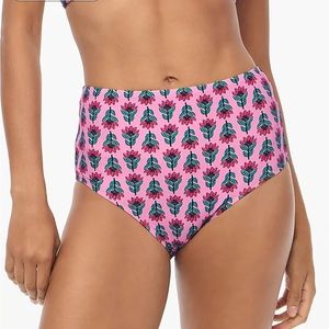 NWT J. Crew Factory Printed high-waisted bikini bottom